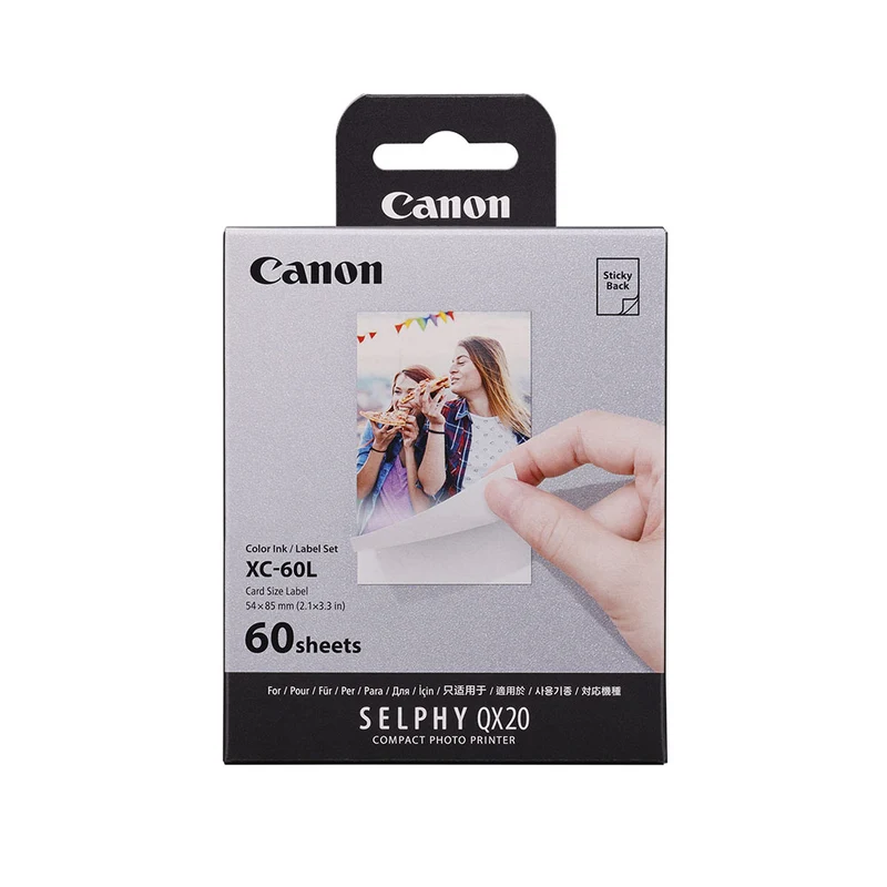 Encre Couleur/Papier 60F XC-60L pour Selphy QX20
