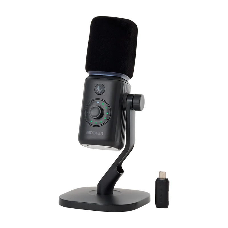 Microphone Ensemble de bureau (Charbon)