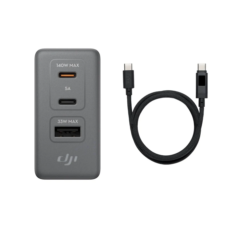 Chargeur 140W GaN avec Câble USB-C 7A avec affichage numérique 1m