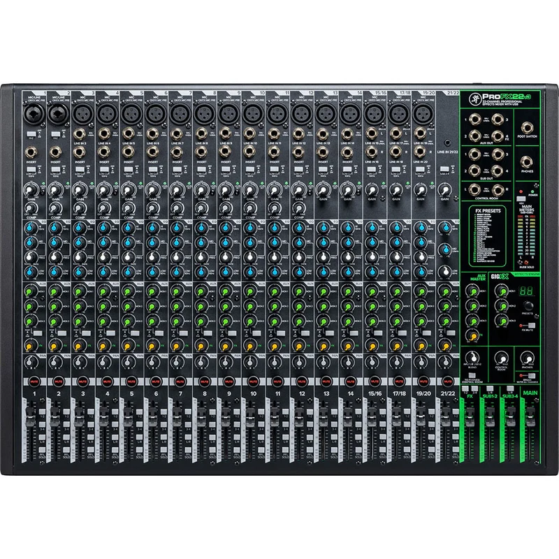 Mélangeur Professionnel de 22 Canaux avec USB - ProFX22v3