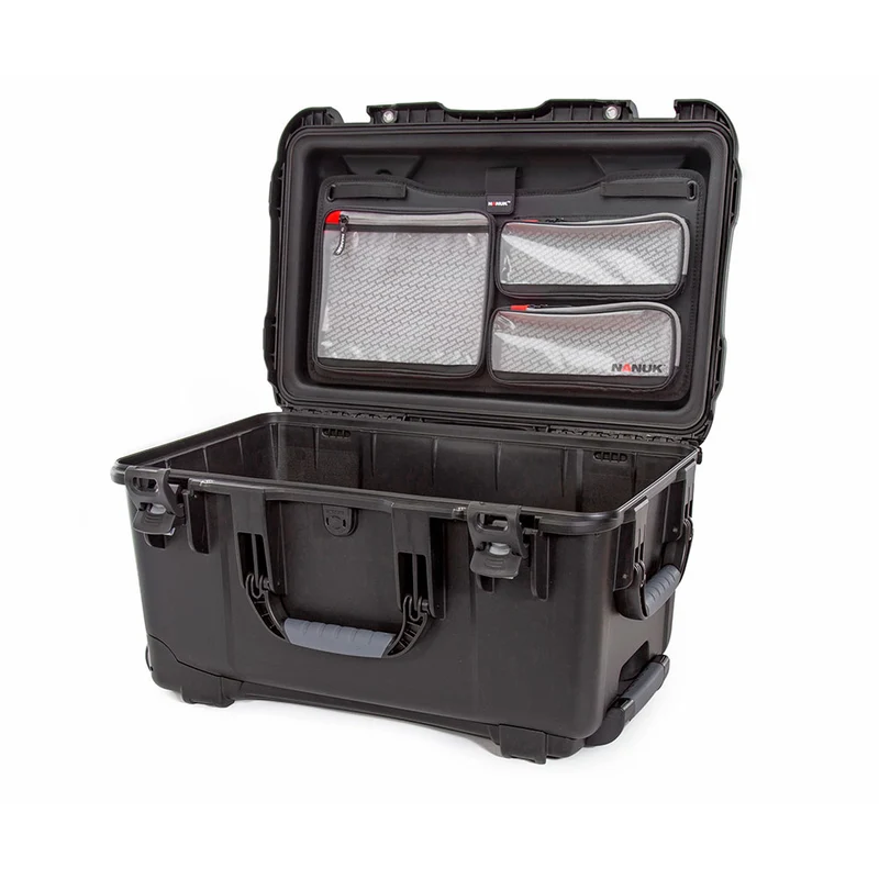 Valise Rigide Nanuk 938 avec Organisateur de couvercle et Cubik 17L (Noir)