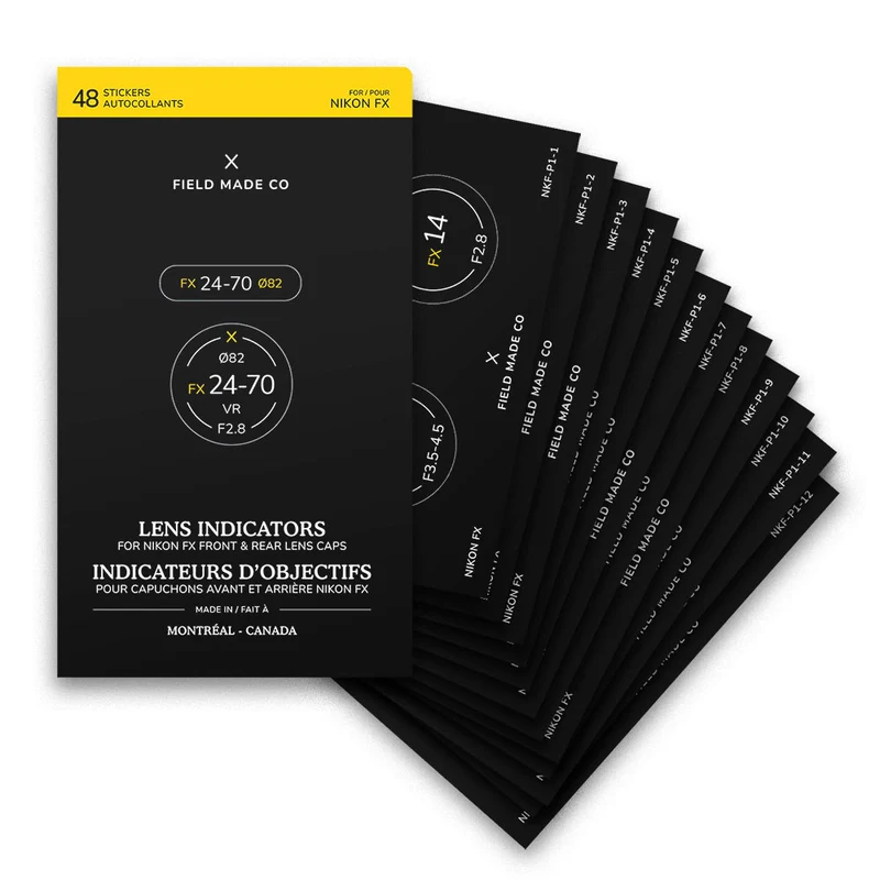 Indicateurs d'objectifs avant/arrière Nikon F