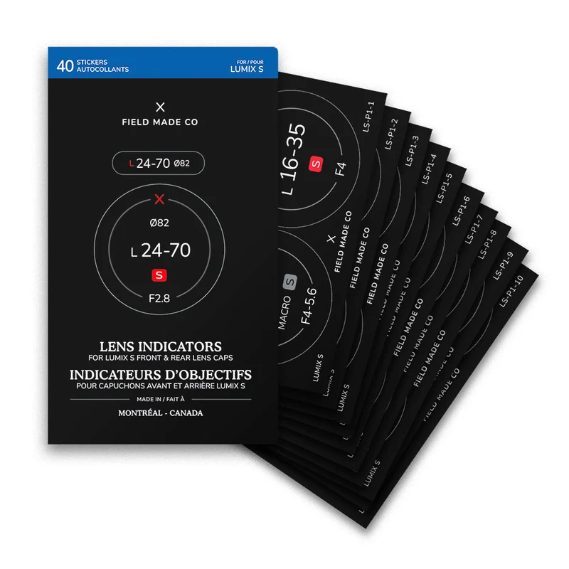 Indicateurs d'objectifs avant/arrière Lumix S