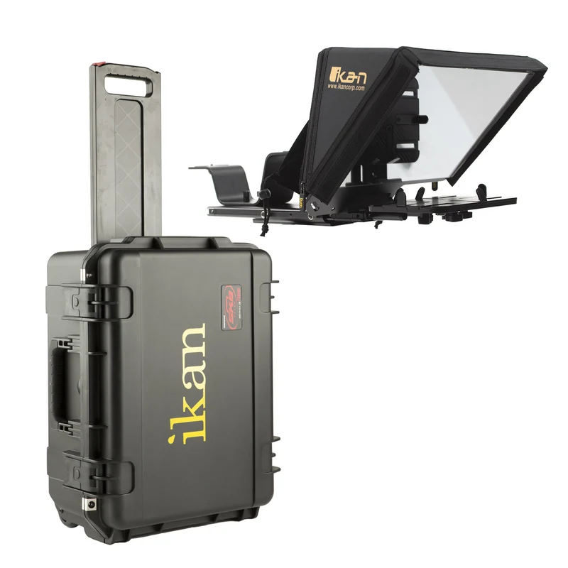 Téléprompteur de voyage avec valise