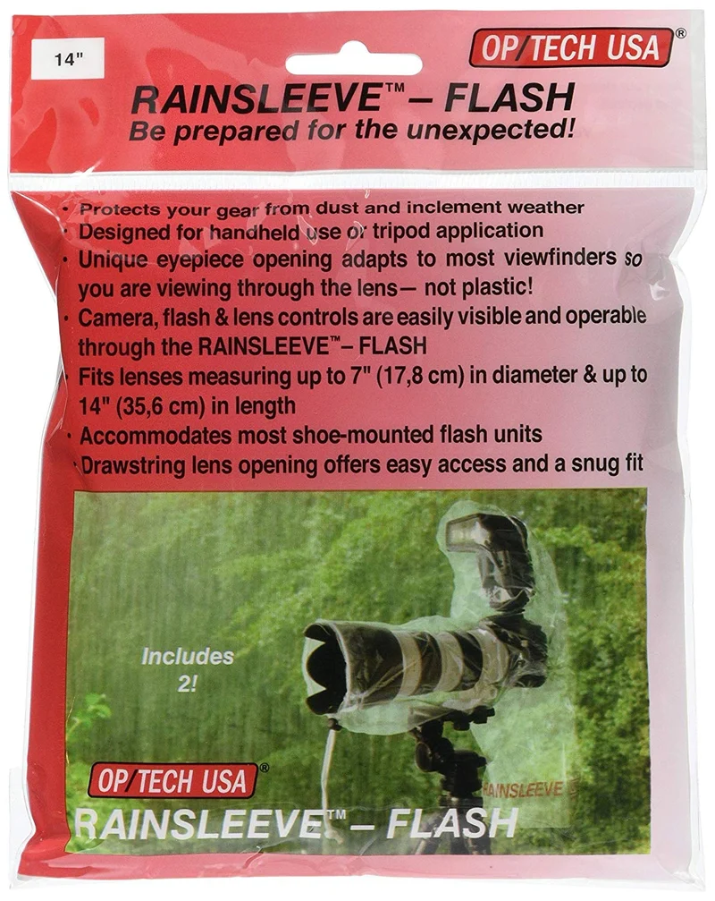 Pochette à l'épreuve de la Pluie pour Flash et Objectif 14po (Paquet de 2)