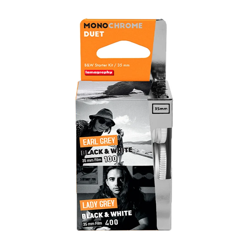 Film Noir et Blanc MonoChrome Duet (Paquet de 2 Films 35mm Noir et Blanc)