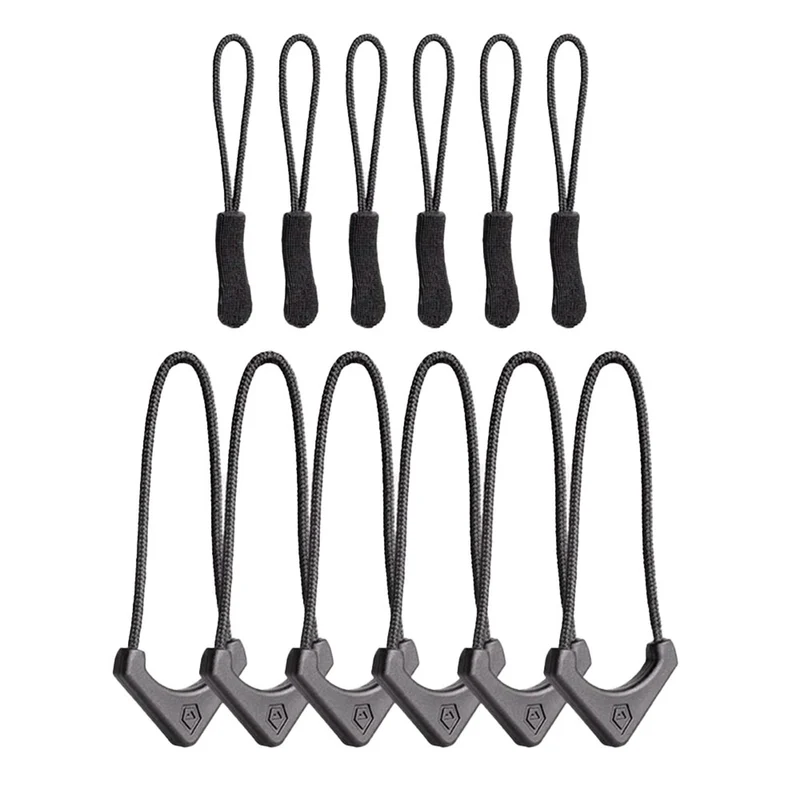 Tirettes de fermeture éclair Standard (Noir)