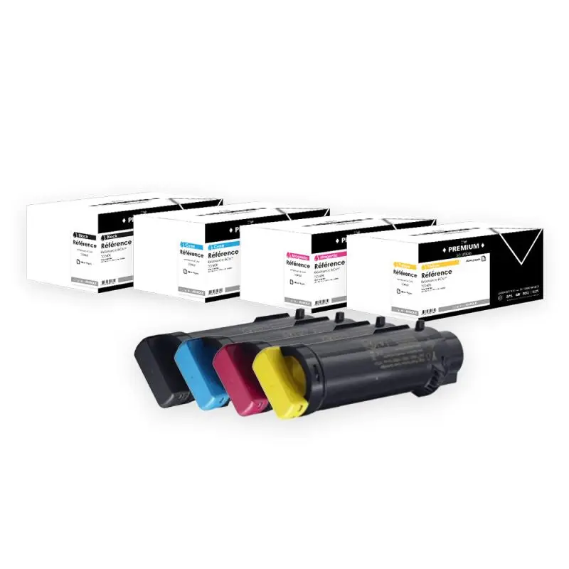 Xerox 6510/6515 Toner Pack 4 Couleurs compatible équivalent à 106R03480, 106R03690, 106R03691
