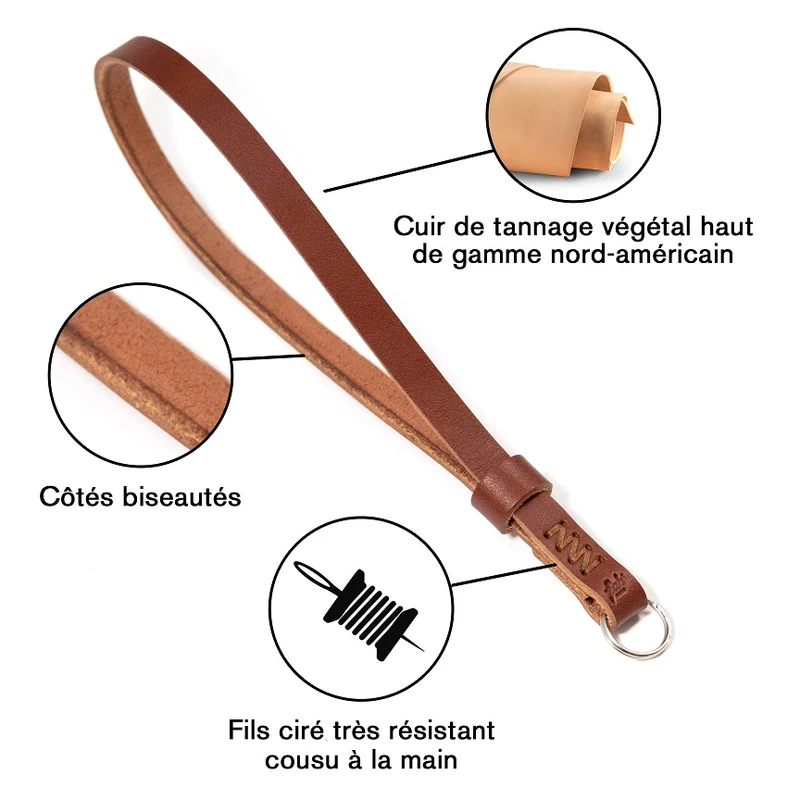Courroie F2 pour Poignet (Cuir Brun)