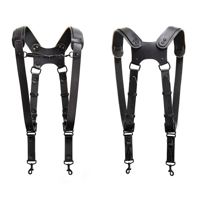 Harnais F22 de Longueur Standard (Cuir Noir)