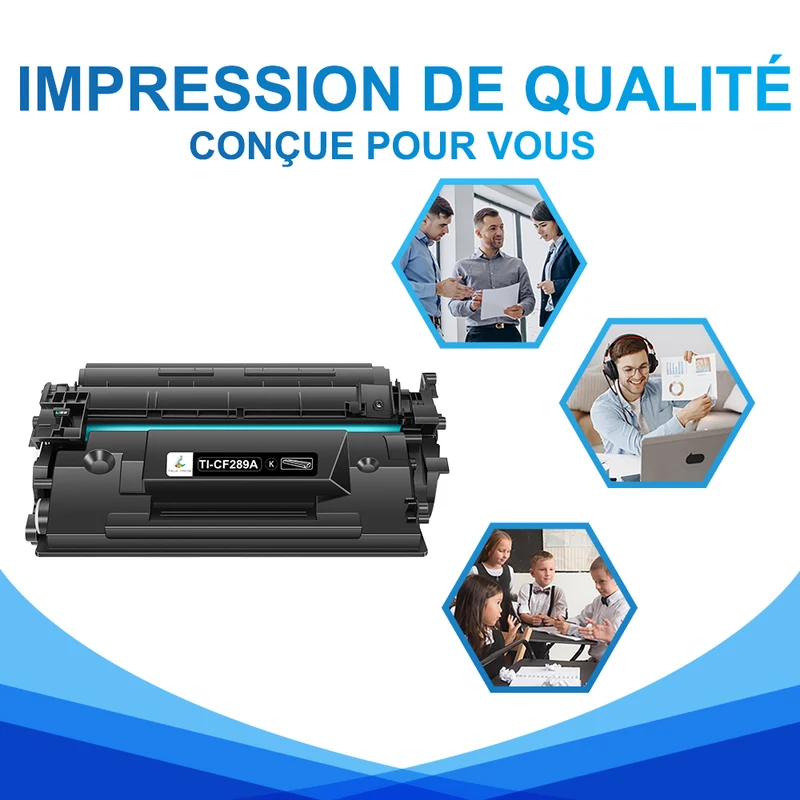 HP 89A Multipack de Toners Noir Compatibles CF289A avec puce