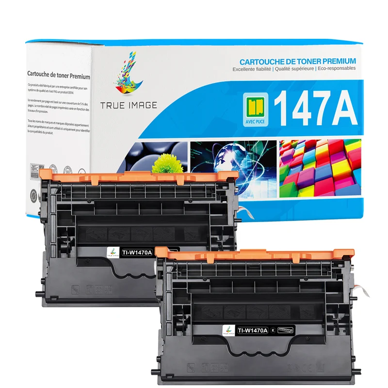 HP 147A Multipack de Toners Noir Compatibles W1470A avec puce