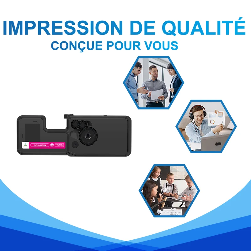 Kyocera TK-5230M Cartouche de Toner Magenta Compatible