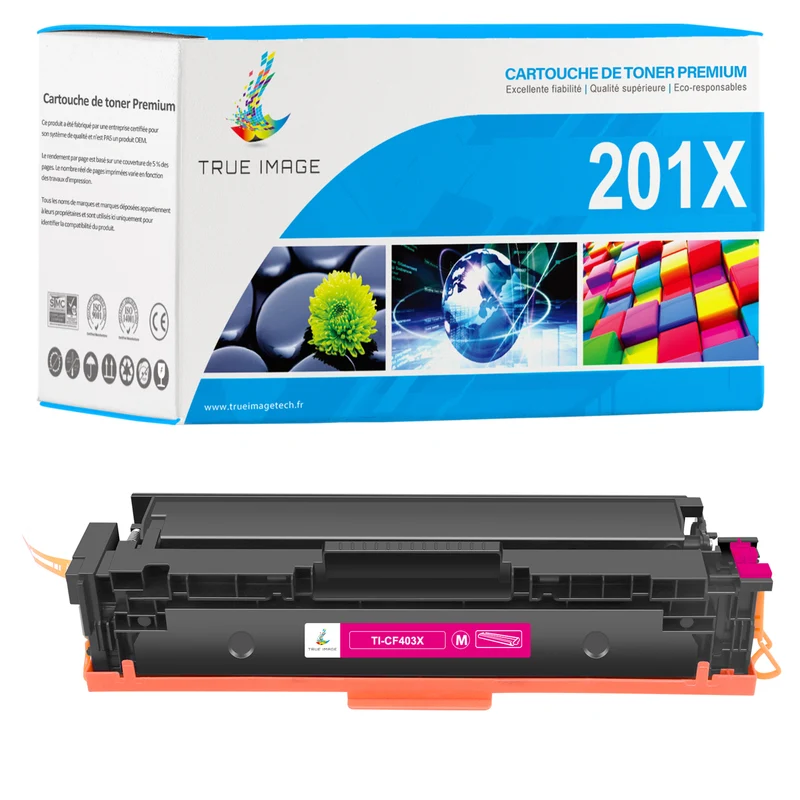HP 201X Cartouche de Toner Magenta Compatible CF403X