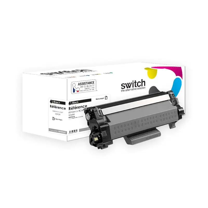 Brother TN-2510XL Toner Noir compatible · Switch