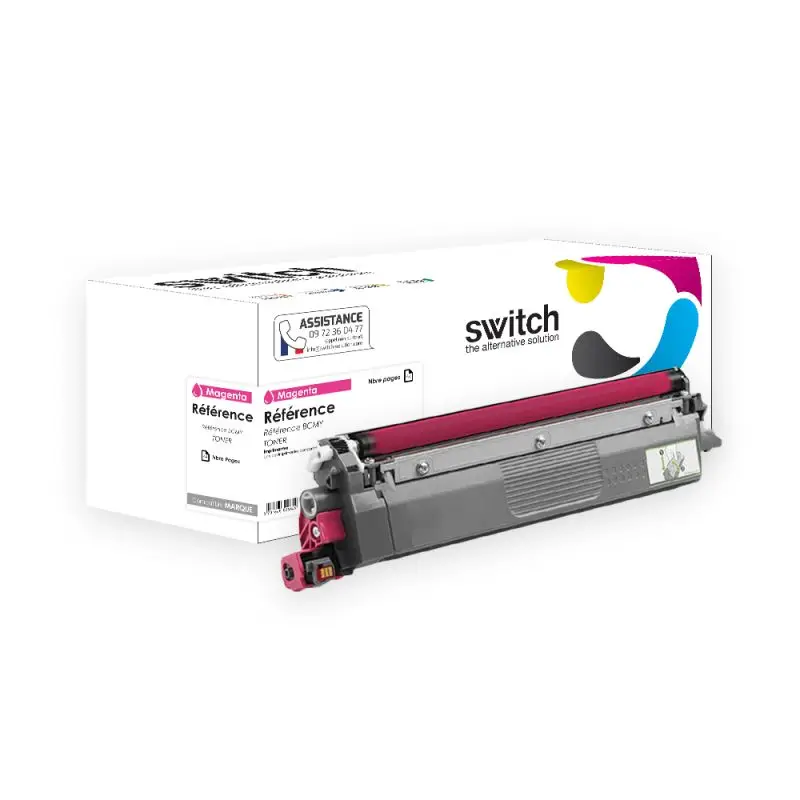 Brother TN248XL Toner Magenta compatible équivalent à TN248XLM · Switch
