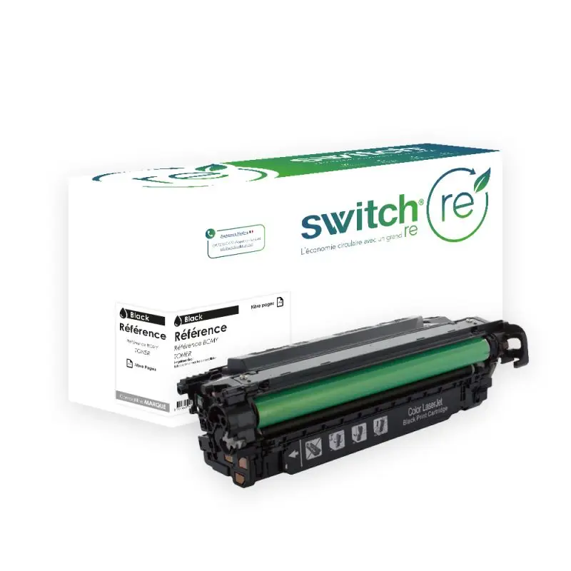 HP 507X Toner Noir remanufacturé équivalent à CE400X · Switch RE