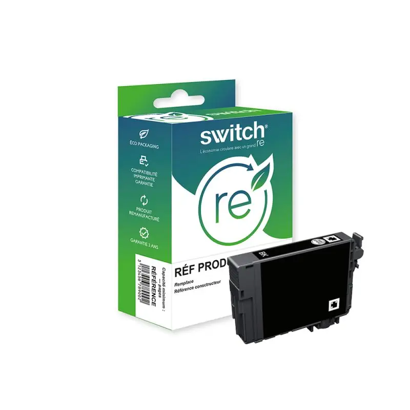 Epson 603XL Cartouche Noir compatible équivalent à C13T03A14010 · Switch RE