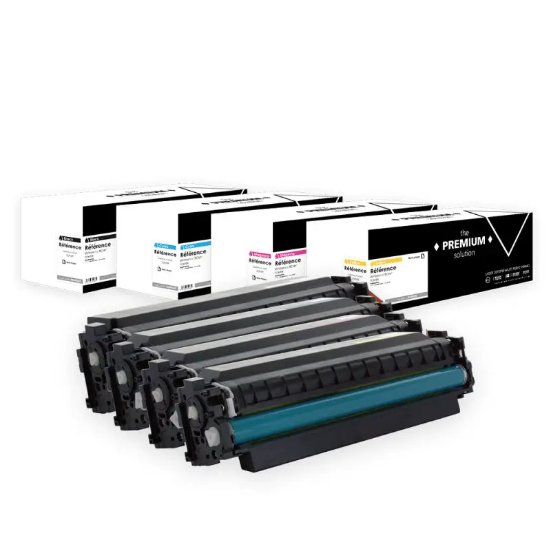 HP 410X Toner Pack 4 Couleurs compatible équivalent à CF410X