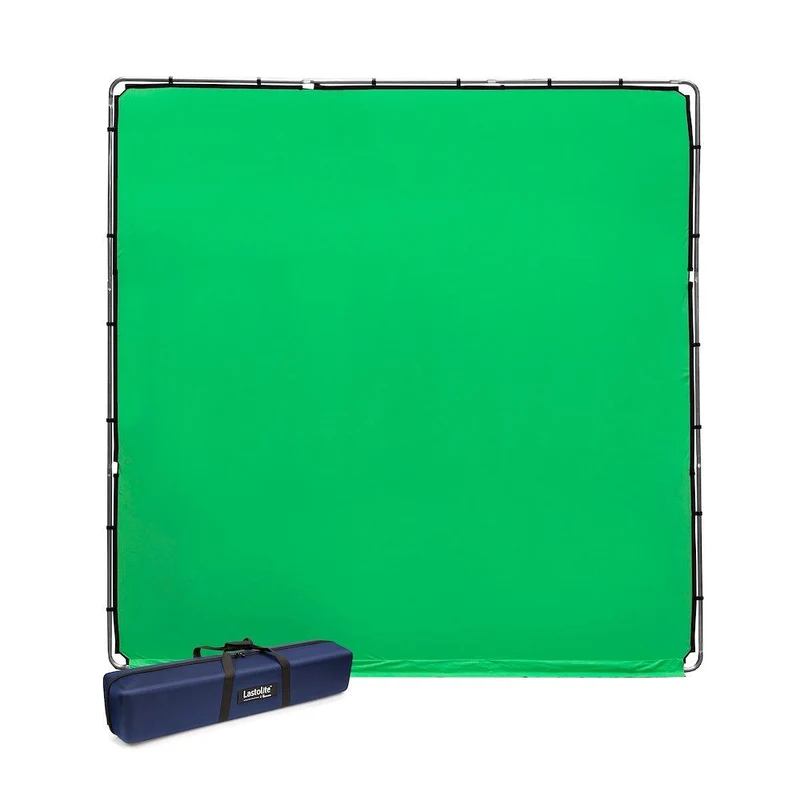 Fond de Scène StudioLink Chroma Key Vert avec Cadre (3 x 3m)