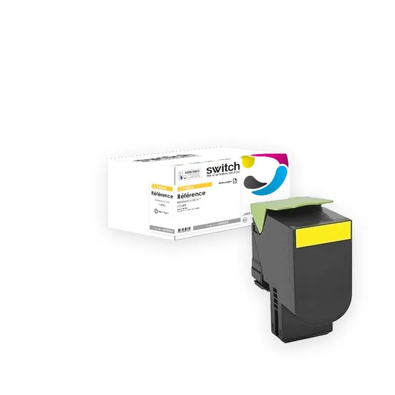 Lexmark 75M2X Toner Jaune compatible équivalent à 75M2XY0 · Switch