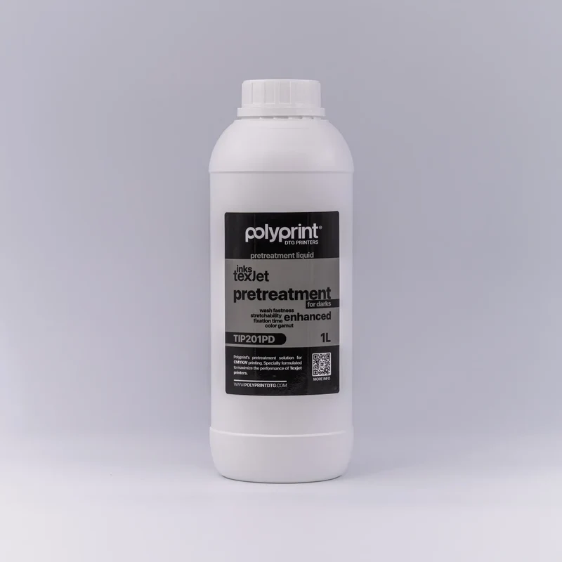 Polyprint Prétraitement pour couleurs foncées pour nouvelles encres Texjet