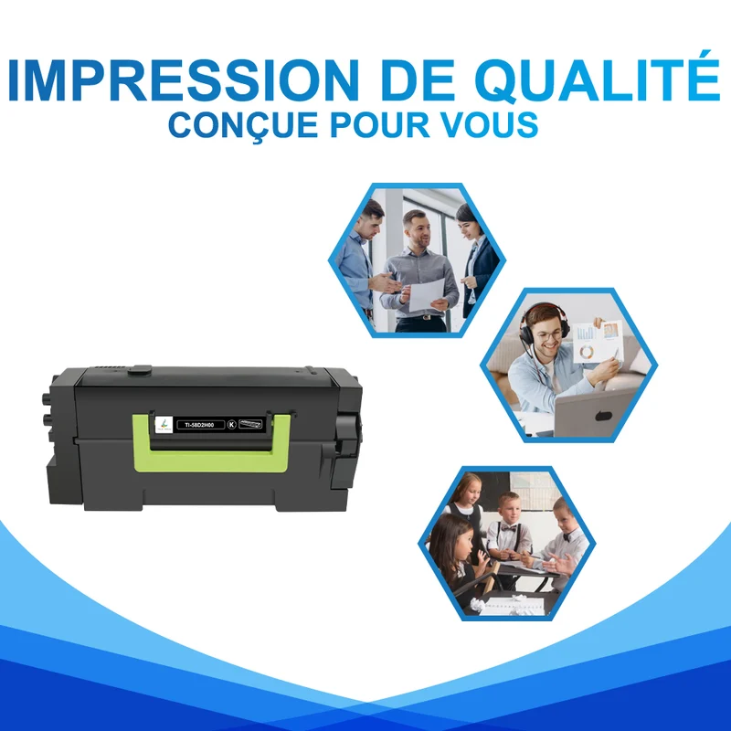 58D2000/58D2H00/58D2X00 Toner Compatible Lexmark MS725dvn,MS823dn,MX721ade
