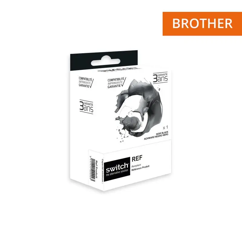Brother 3233 Cartouche Noir compatible équivalent à LC3233BK · Switch