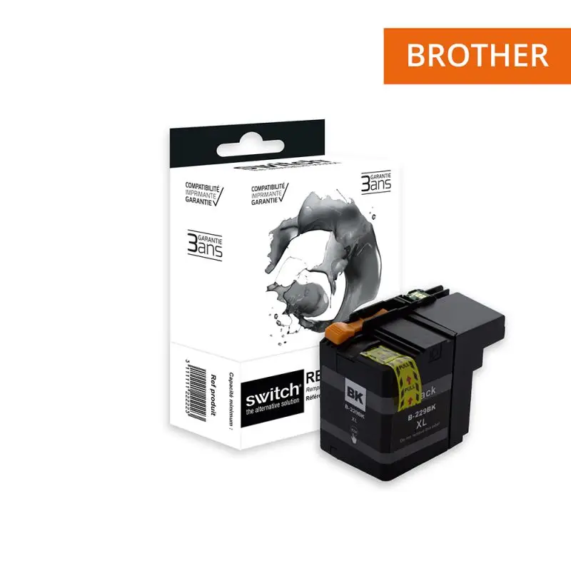 Brother 229 Cartouche Noir compatible équivalent à LC229XLB · Switch