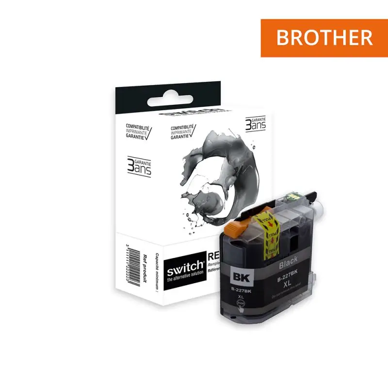 Brother 227 Cartouche Noir compatible équivalent à LC227XLB · Switch