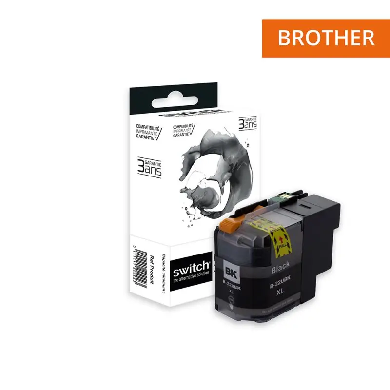 Brother 22U Cartouche Noir compatible équivalent à LC22UB · Switch