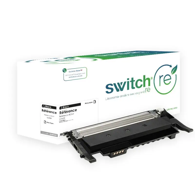 HP 117A Toner Noir remanufacturé équivalent à W2070A · Switch RE