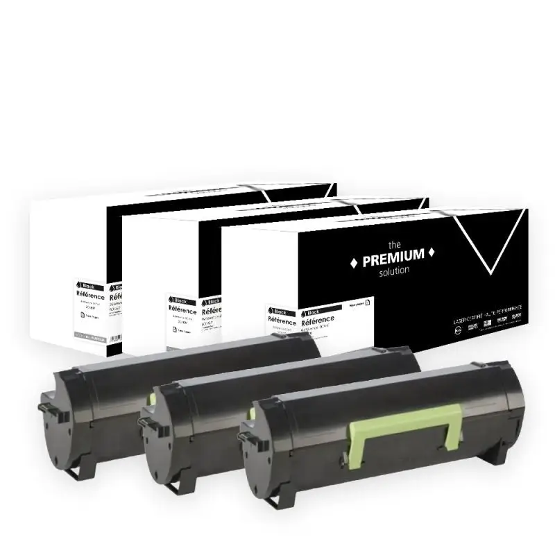 Lexmark 502U Toner Pack 3 Noir compatible équivalent à 50F2U00