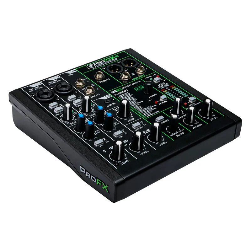 Mélangeur Professionnel de 6 Canaux avec USB - ProFX6v3