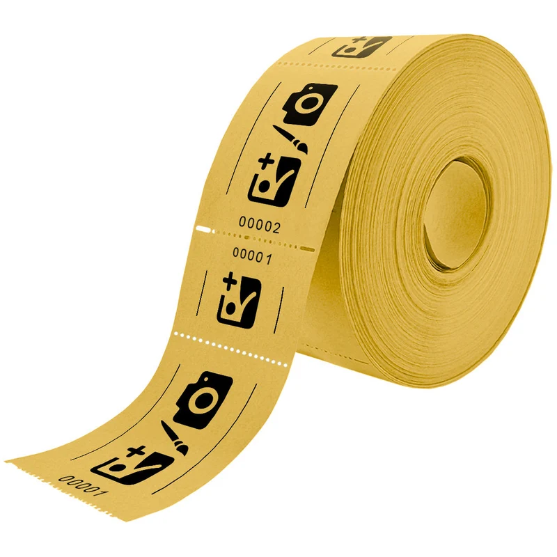 Tickets d'entrée personnalisés sur rouleau - 114 x 60 mm - 1000 tickets