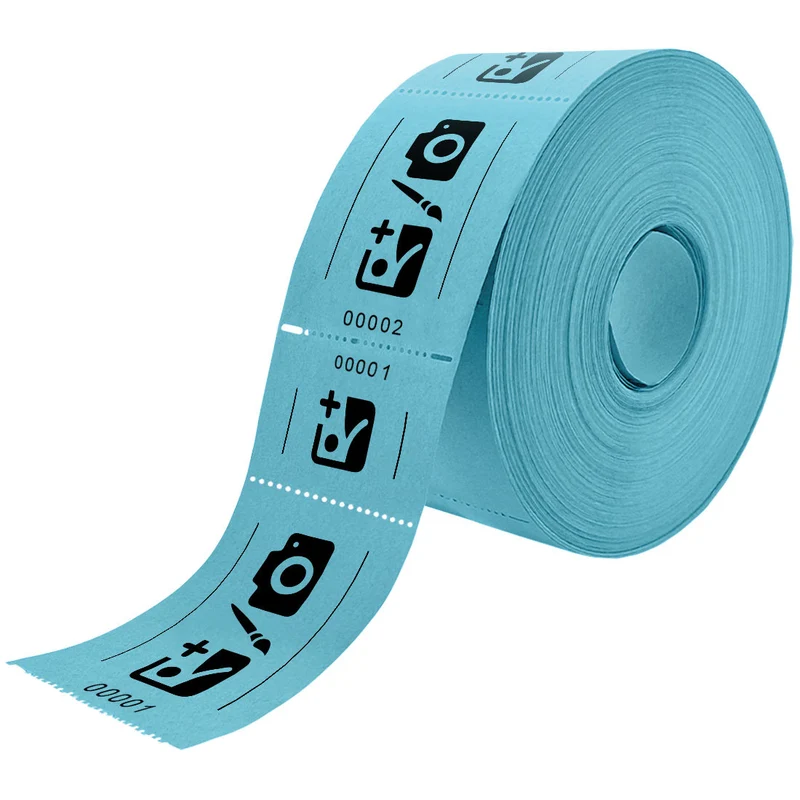 Tickets d'entrée personnalisés sur rouleau - 114 x 60 mm - 1000 tickets