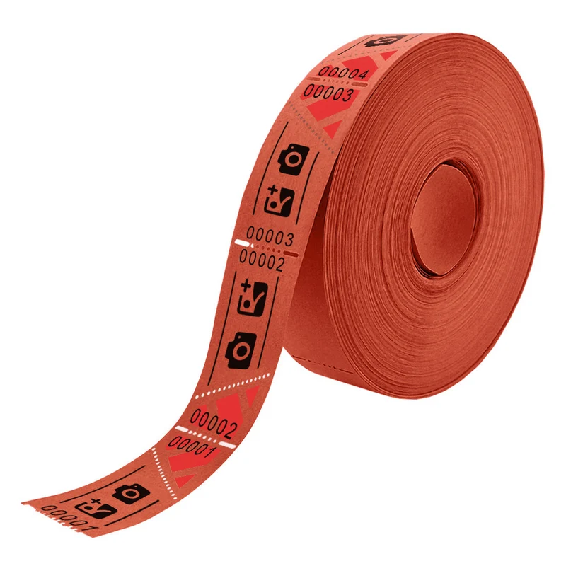 Tickets d'entrée personnalisés sur rouleau - 57 x 30 mm - 1000 tickets