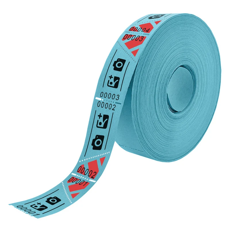 Tickets d'entrée personnalisés sur rouleau - 57 x 30 mm - 1000 tickets