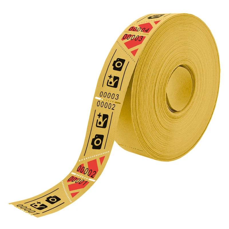 Tickets d'entrée personnalisés sur rouleau - 57 x 30 mm - 1000 tickets
