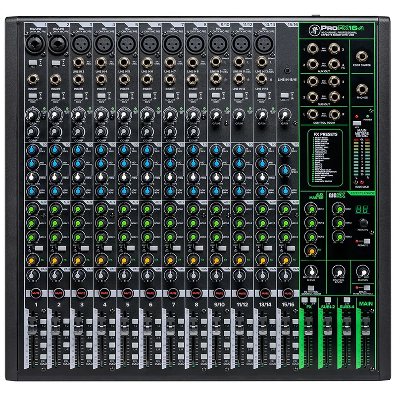 Mélangeur Professionnel de 16 Canaux avec USB - ProFX16v3