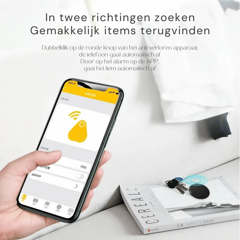 TrackMate Mini GPS - Traceur Puissant pour Voiture et Clés