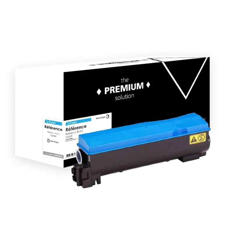 Kyocera Mita TK-570 Toner Cyan compatible équivalent à 1T02HGCEU0
