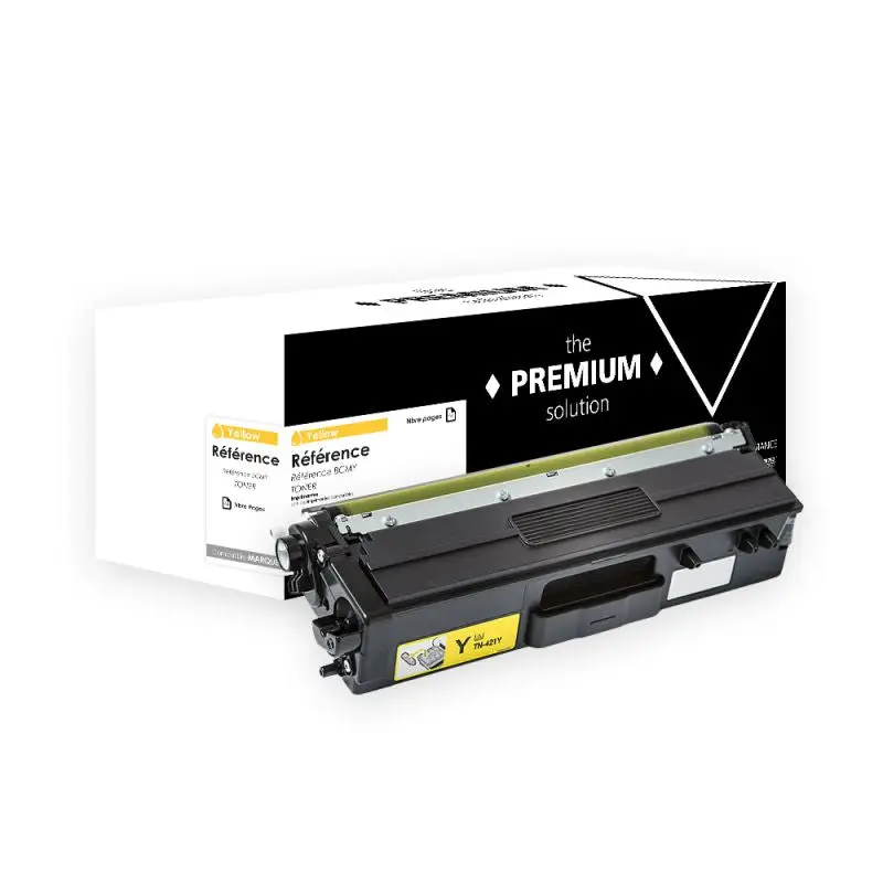 Brother TN-421 Toner Jaune compatible